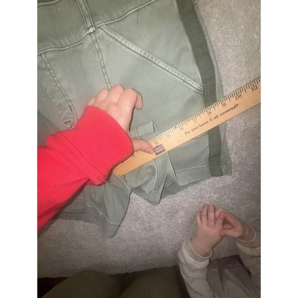 Spanx 5" Stretch Twill Shorts olive Size XL 20318 - Picture 8 of 9